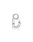 Zinzi zilveren letter oorbedel ZICH2144 letter D