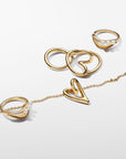 Pandora ESSENCE 14K Gold-Plated ring Hartvorm 163288C00