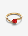 Pandora Ring Disney Belle en het Beest betoverde roos 163984C01