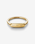 Pandora Ring met graveerbaar staafje 163986C00