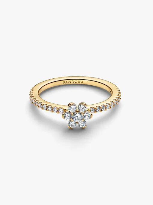 Pandora Sprankelende Bloem Ring goudverguld - 164499C01