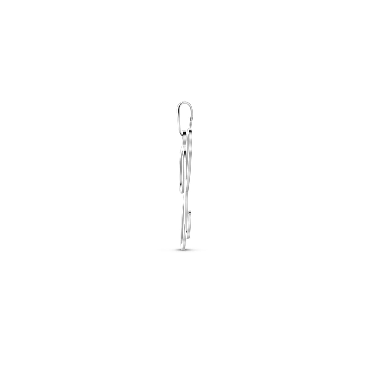 Hanger sierletter X 20 mm zilver #Letter_X