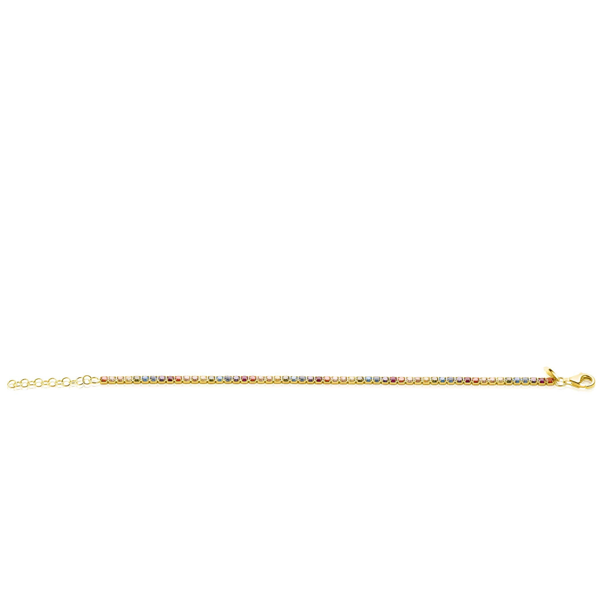 ZINZI Verguld Zilveren Armband 17-20 cm - ZIA2666