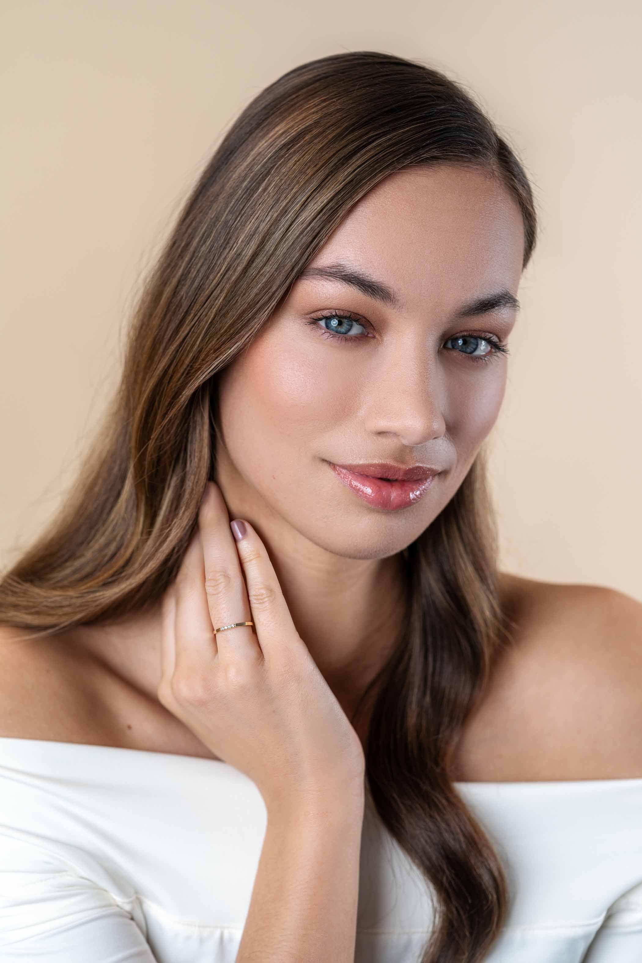 ZINZI 14K Gouden Ring met Witte Zirkonia ZGR407