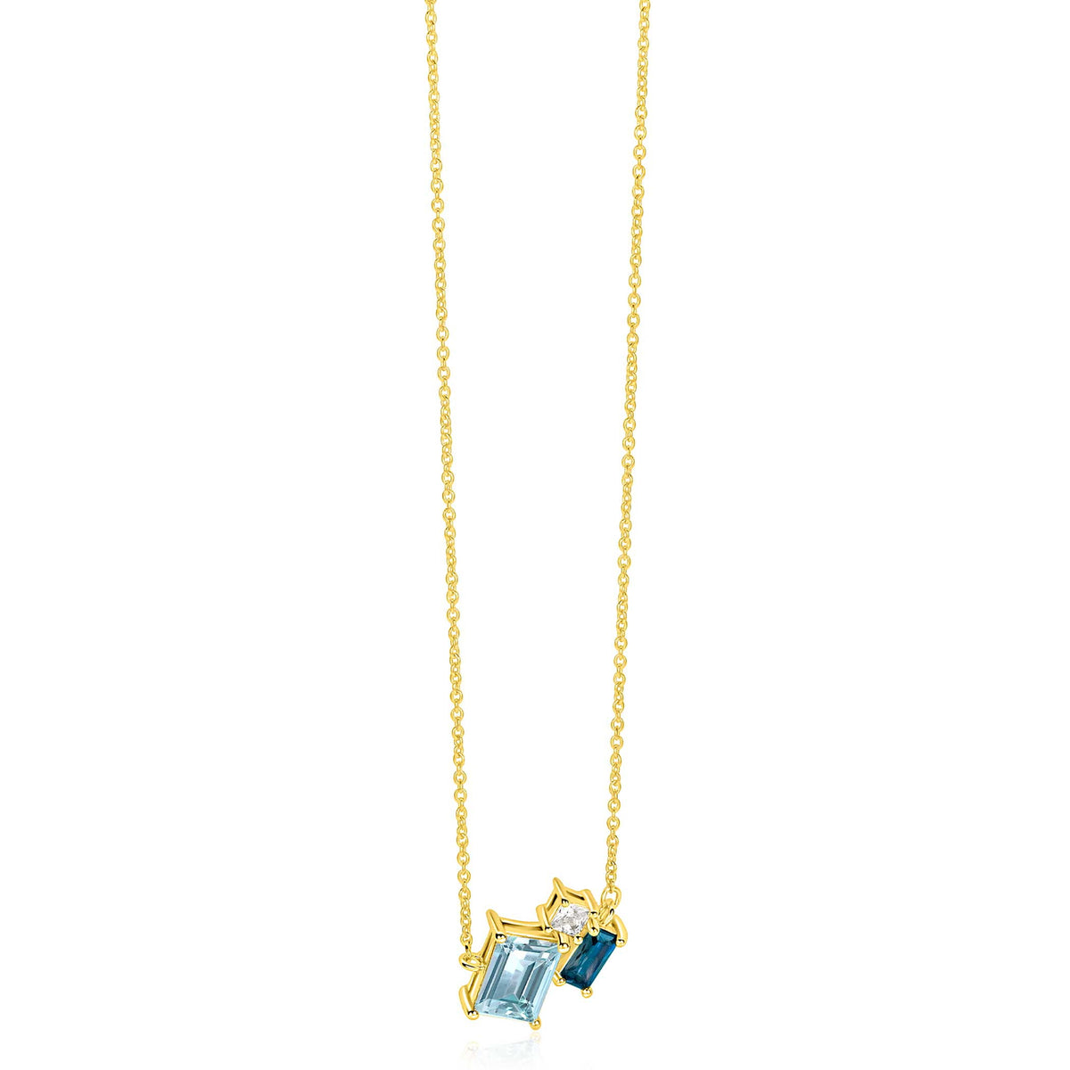 ZINZI Verguld Zilveren Ketting ZIC2897