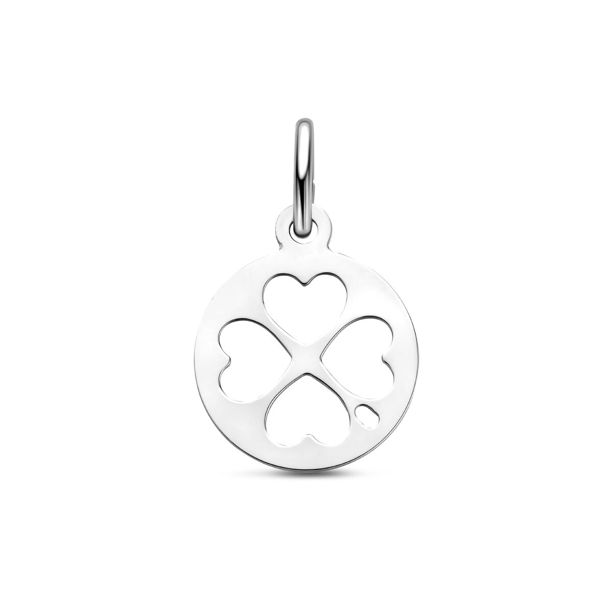 Zilveren gerhodineerde hanger klavertjes 19 mm - 1341747 - PansiteNederland.nl