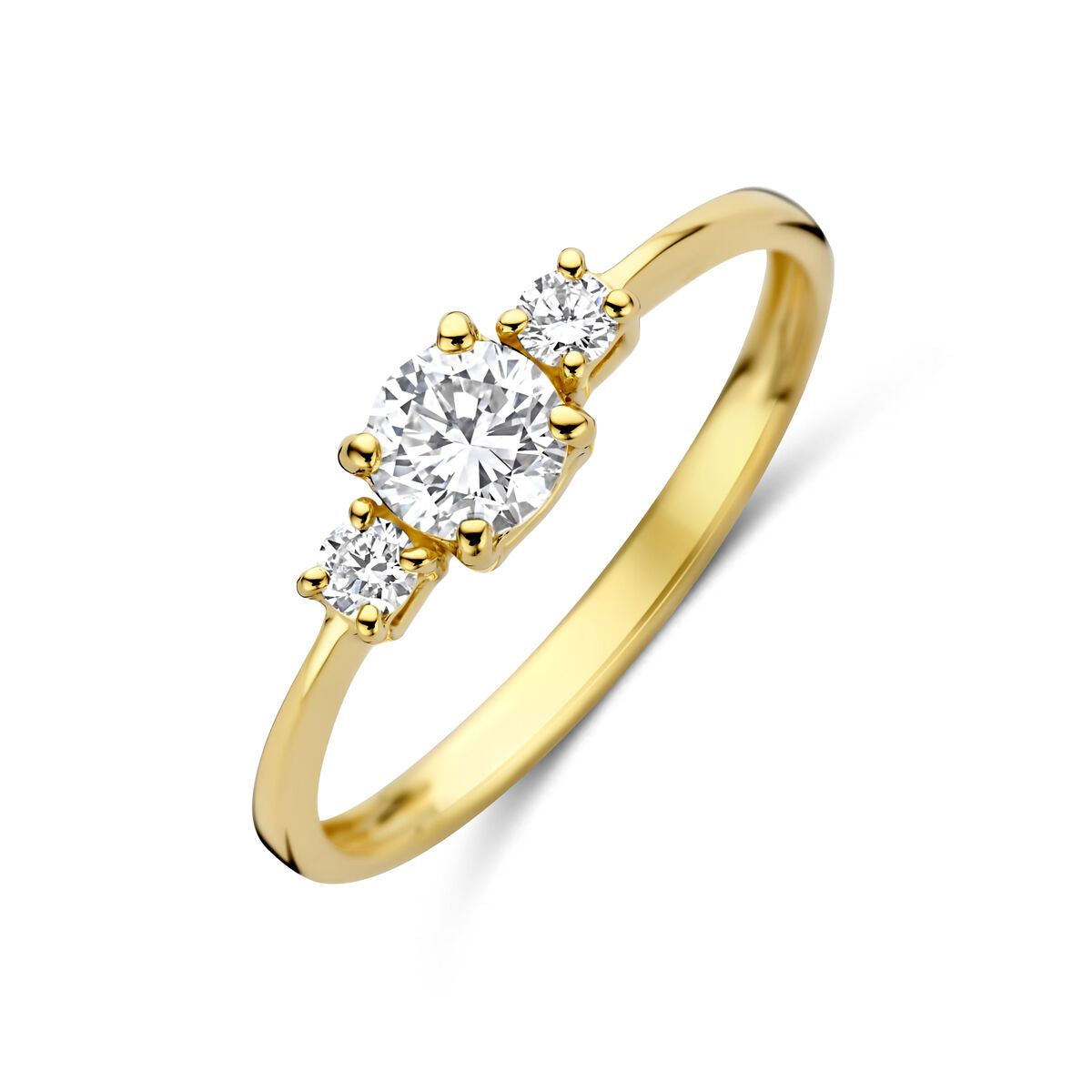 Fantasy Collection Trilogie ring lab grown diamant 0.50ct g vs 14K geelgoud