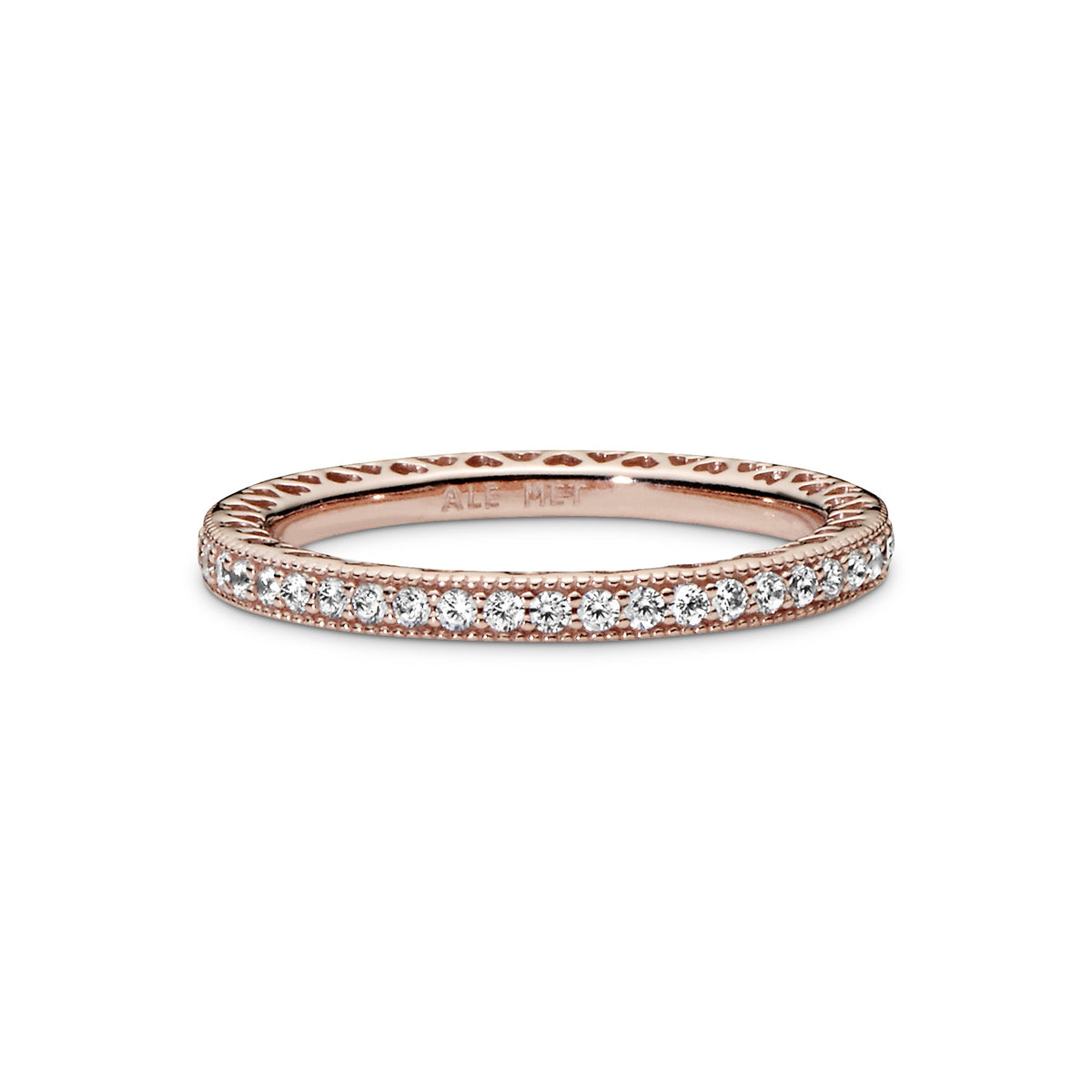 Pandora Sprankeling & Harten Ring roségoudverguld 180963CZ