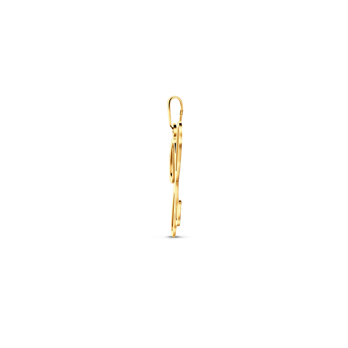 Hanger sierletter X 20 mm 14K geelgoud #Letter_X