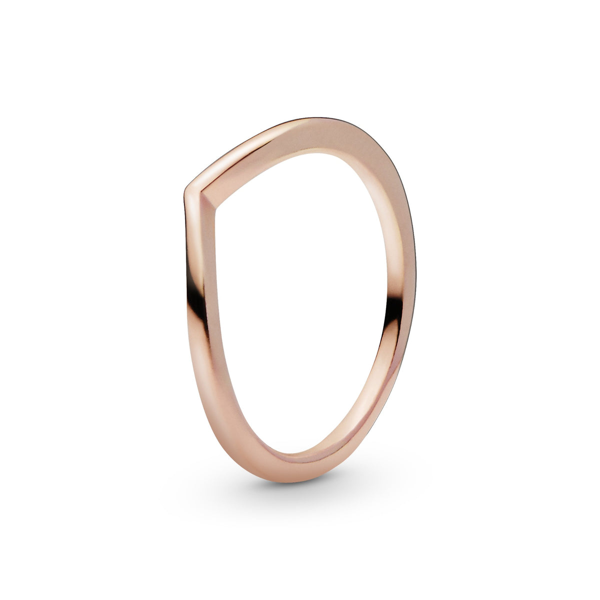 Pandora Gepolijste wishbone-ring roségoudverguld
