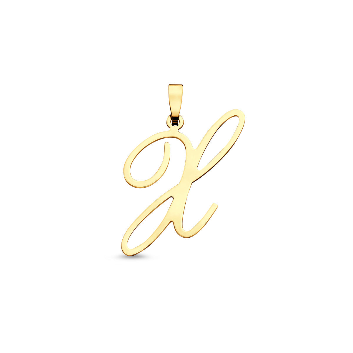 Hanger sierletter X 25,5 mm 14K geelgoud #Letter_X