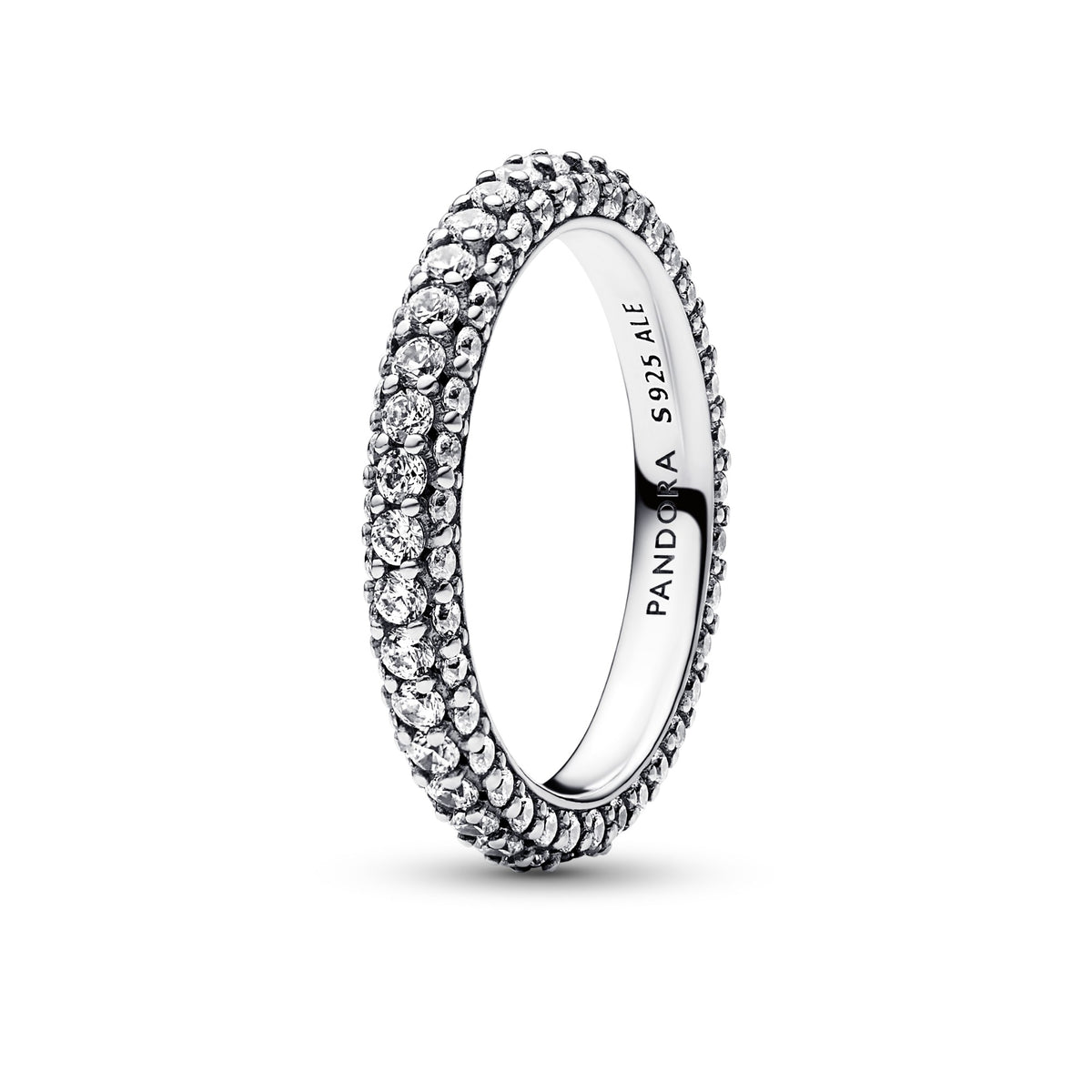 Pandora Timeless enkele rij pavé ring zilver