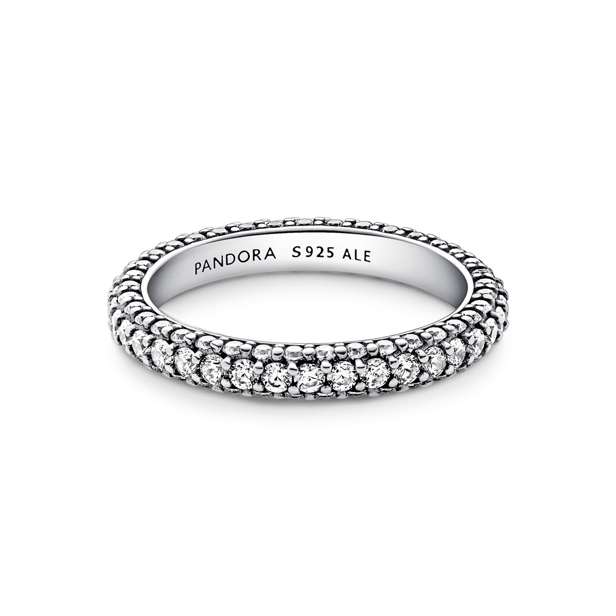 Pandora Timeless enkele rij pavé ring zilver 192627C01