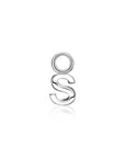 Zinzi zilveren letter oorbedel ZICH2144 letter S
