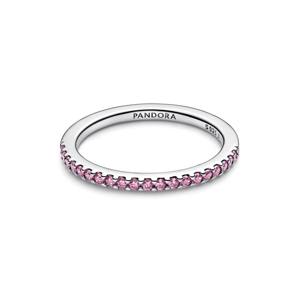 Pandora Sprankelende Roze Pave Bandring zilver 192999C02