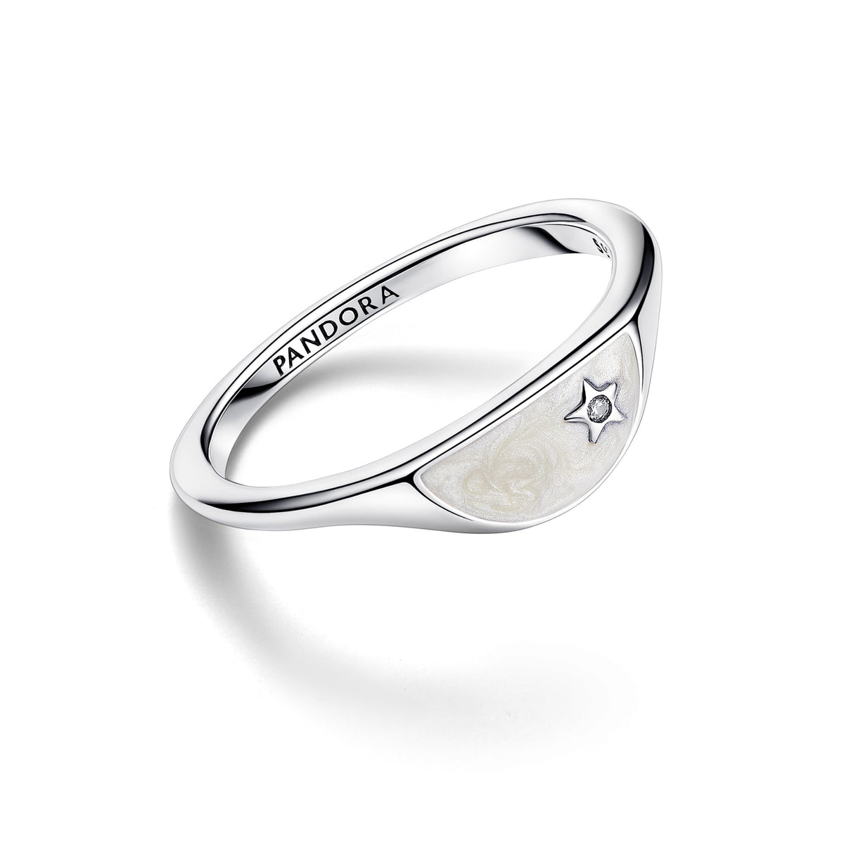 Pandora ME Halve Emaille Zegelring zilver 193325C01