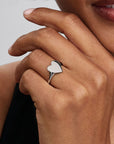 Pandora Ring graveerbaar hart 193988C00