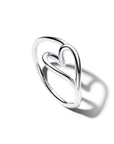 Pandora Organisch Gevormde Klein Hart Ring 194361C00 – Zilver
