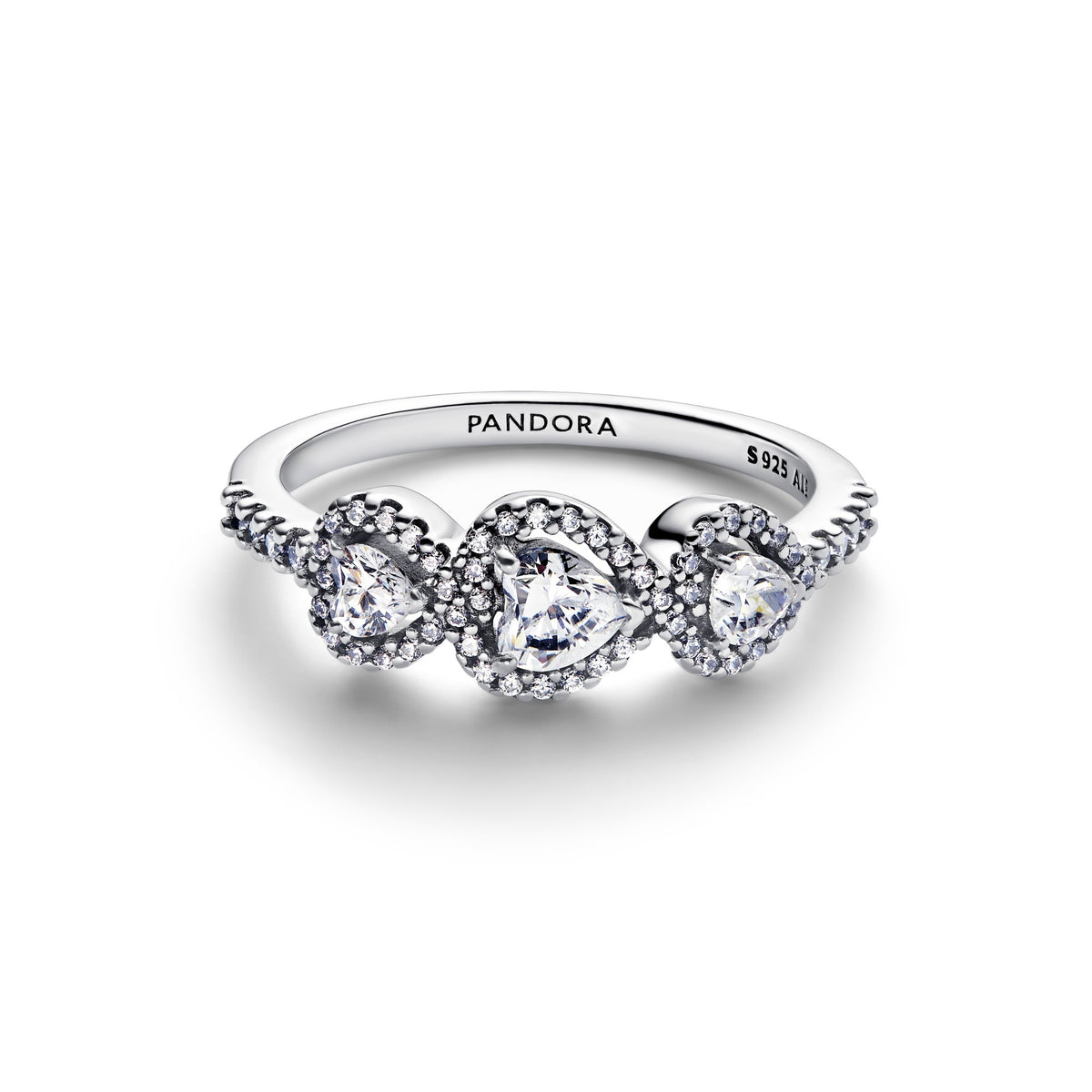 Pandora Halo Hart Trilogy Ring zilver 194413C01
