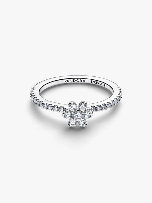 Pandora Sprankelende Bloem Ring zilver - 194499C01