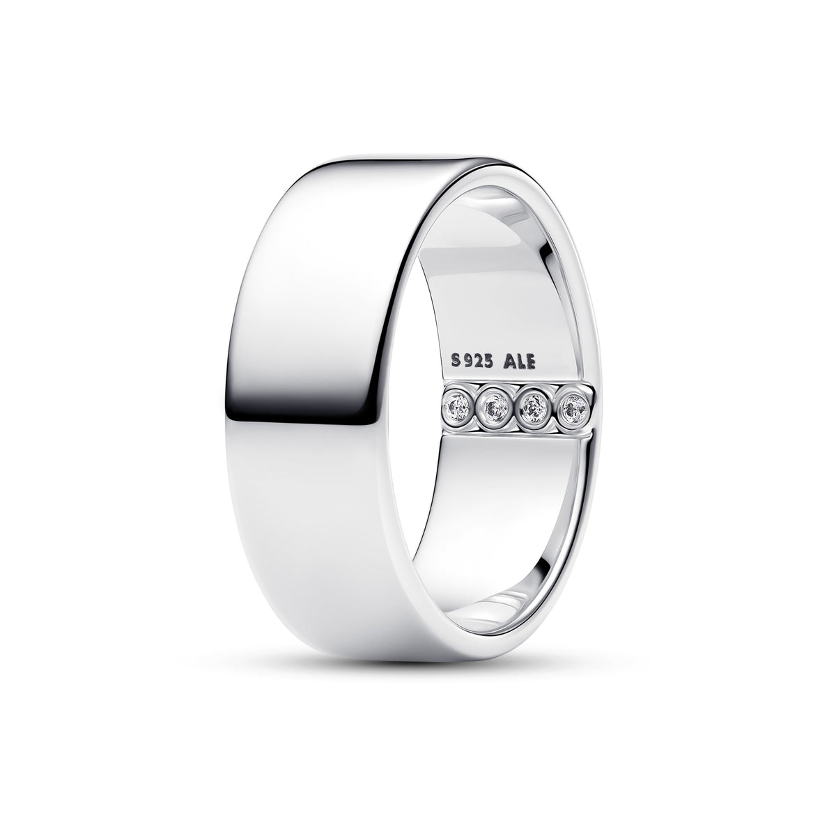 Pandora Graveerbare Brede Bandring zilver