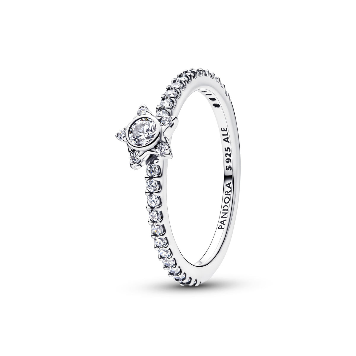 Pandora Sprankelende Stella Pavé Ring zilver