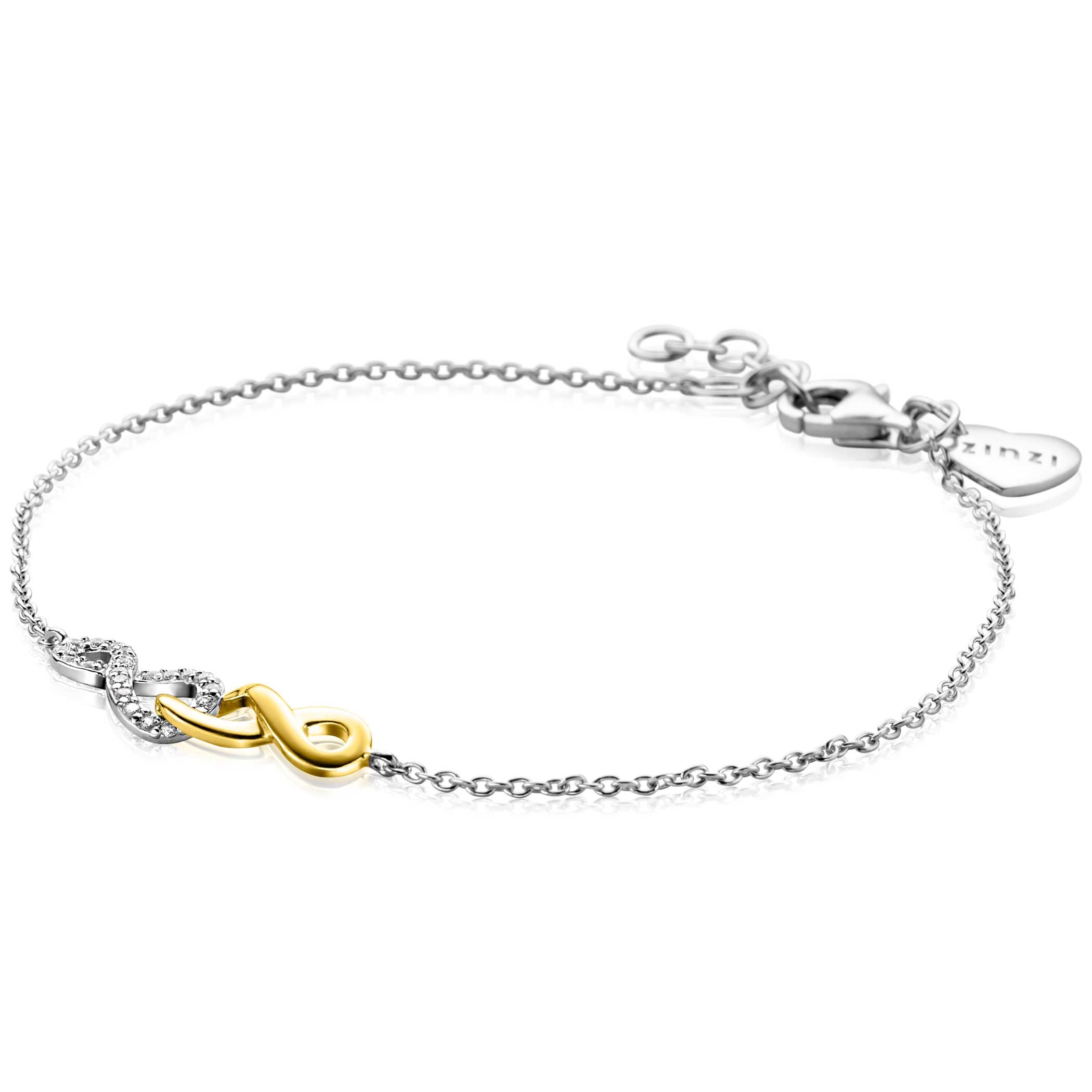 ZINZI Zilveren Armband 17-19 cm - ZIA2649