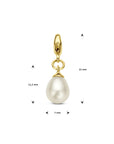 14K geelgoud slotbedel parel 4028396