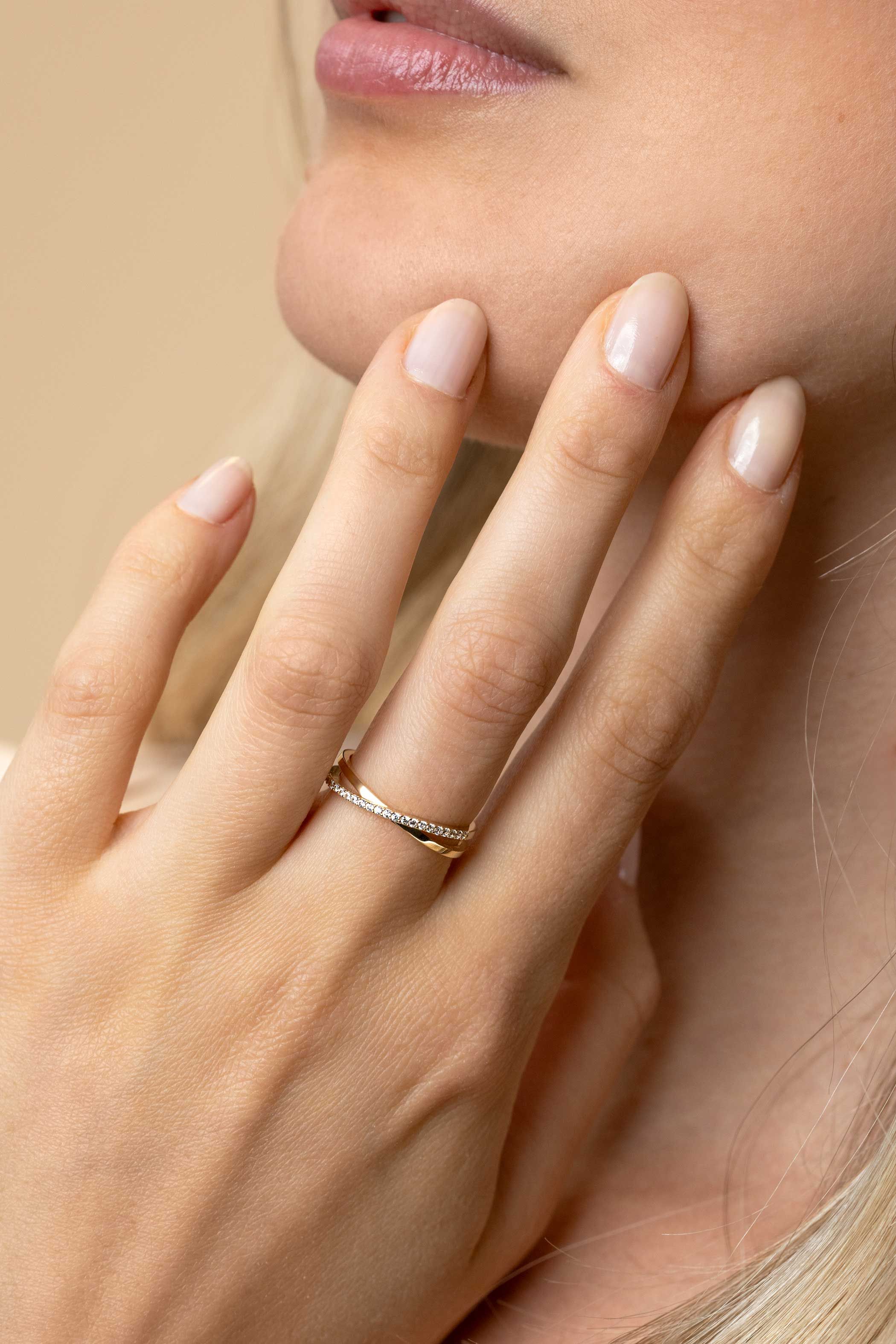 ZINZI 14K Gouden Ring met Witte Zirkonia ZGR469