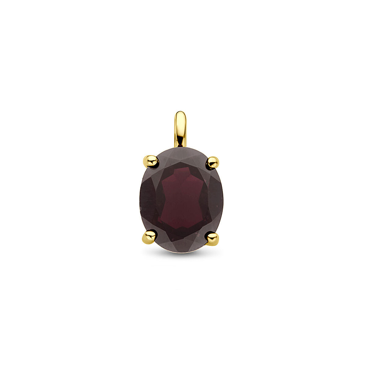 zilver verguld (geel) hanger granaat 14 mm 1 micron - 2104032 - PansiteNederland.nl