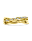 14K Geelgouden ring zirkonia - 4030012
