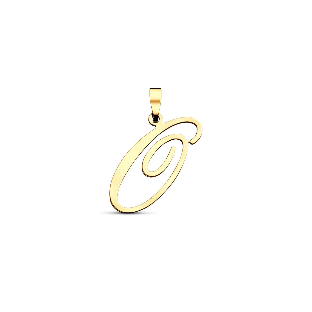 Hanger sierletter O 20 mm 14K geelgoud #Letter_O
