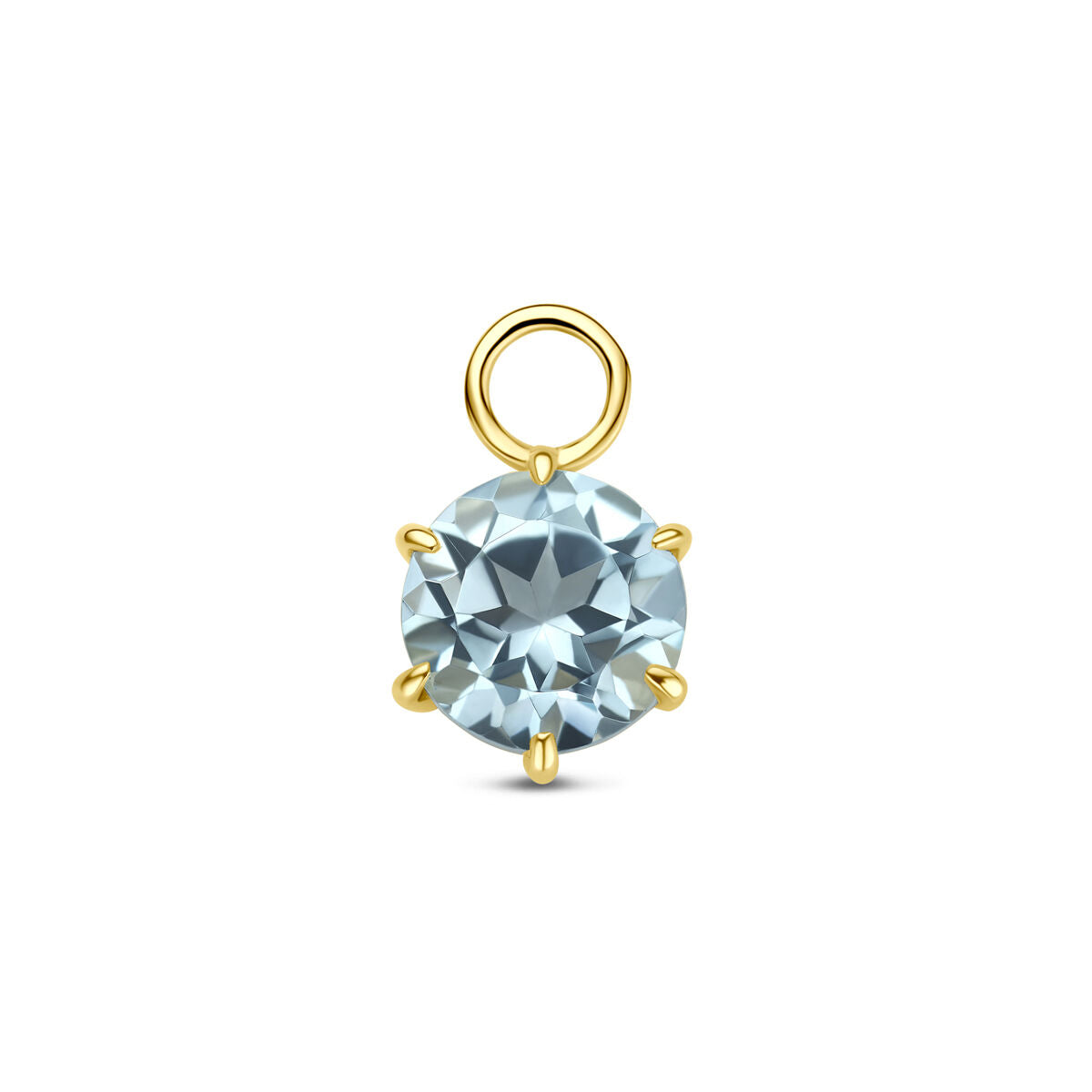 Oorringhanger topaas 10,5 mm per stuk 14K geelgoud