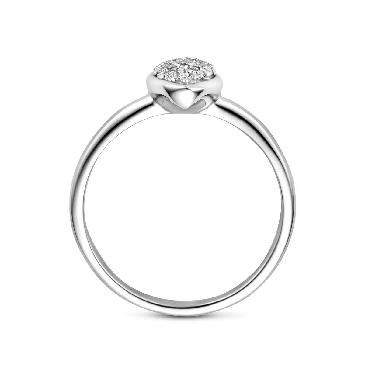 Fantasy Collection Ring druppel zirkonia zilver