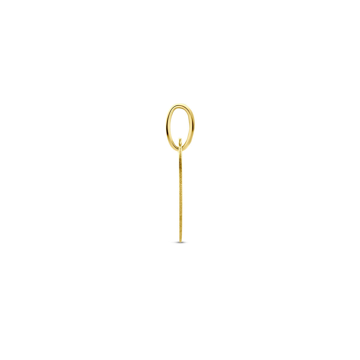 9K Geelgouden graveerhanger rond 13,5 mm - 8000170 - PansiteNederland.nl