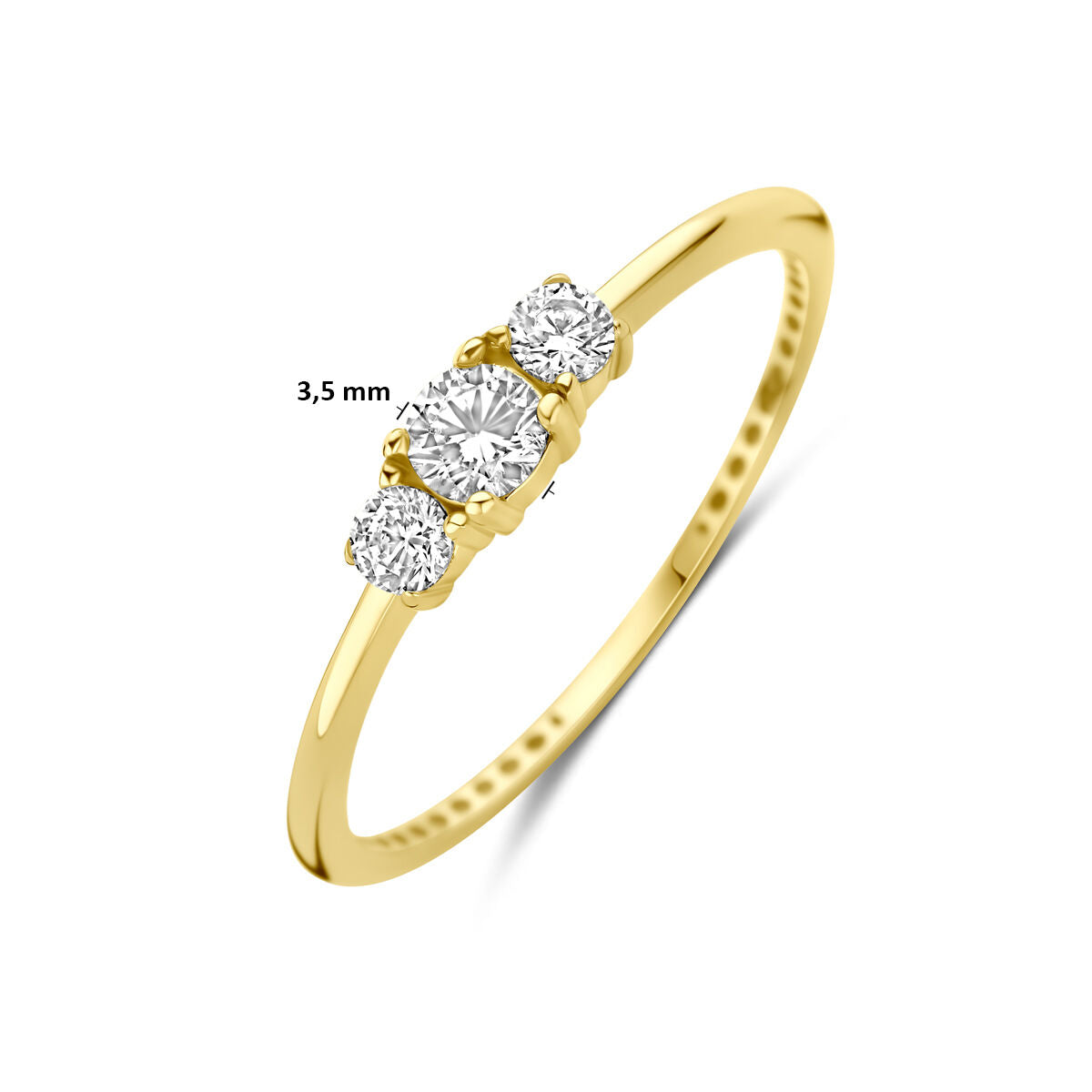 Fantasy Collection 9K ring zirkonia 9K geelgoud