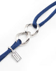 Buddha to Buddha Chain XS Cord Armband 135BU Zilver Cobalt Blue