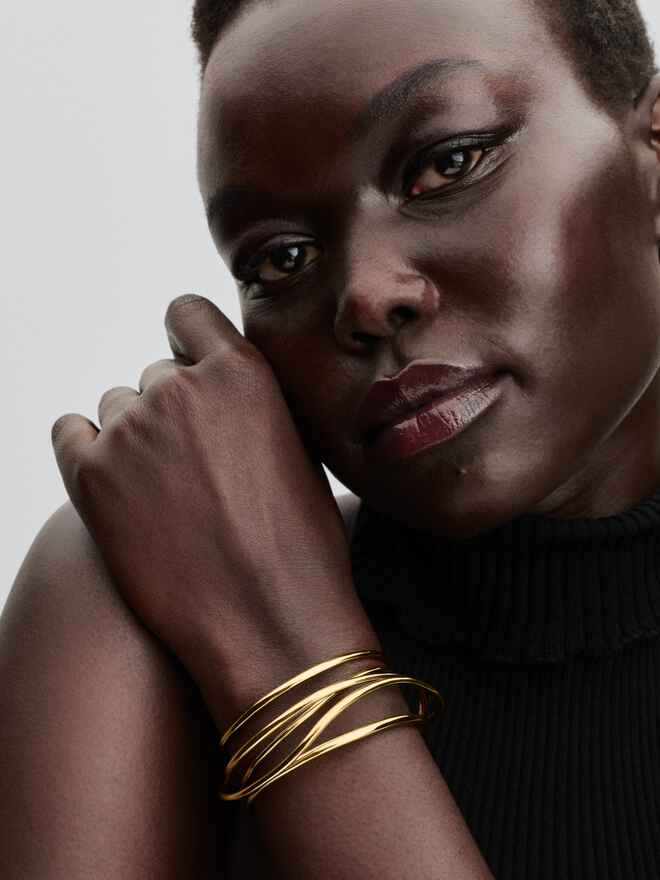 Pandora Organisch Gevormde Draad Open Bangle - 563867C00 - PansiteNederland.nl