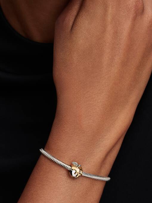 Pandora Disney Sneeuwwitje Giftige Appel Hangende Bedel bicolor zilver en goudverguld - 764384C01