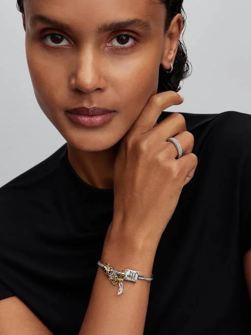 Pandora Disney Sneeuwwitje Giftige Appel Hangende Bedel bicolor zilver en goudverguld - 764384C01