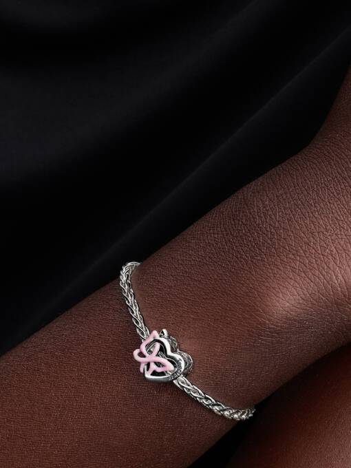 Pandora Verstrengeld Hart & Vlinder Bedel zilver - 794475C01