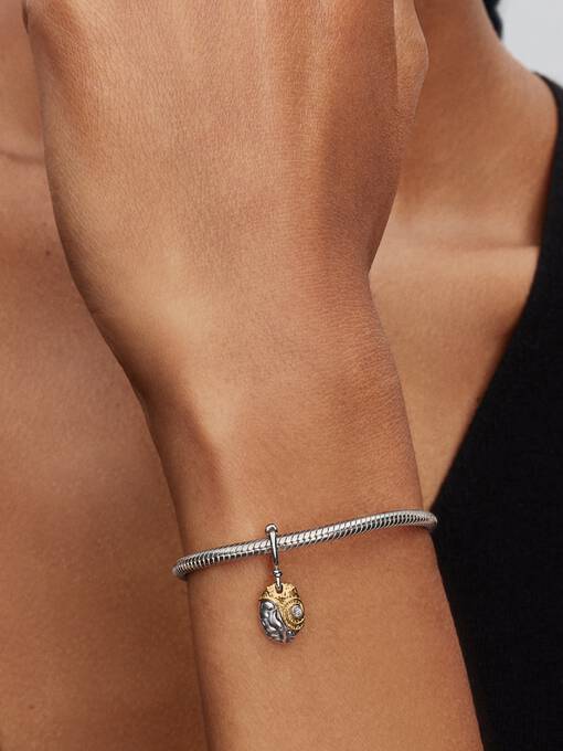 Pandora Disney Prinsessen Moana Hart van Te Fiti Hangende Bedel bicolor zilver en goudverguld 764385C01