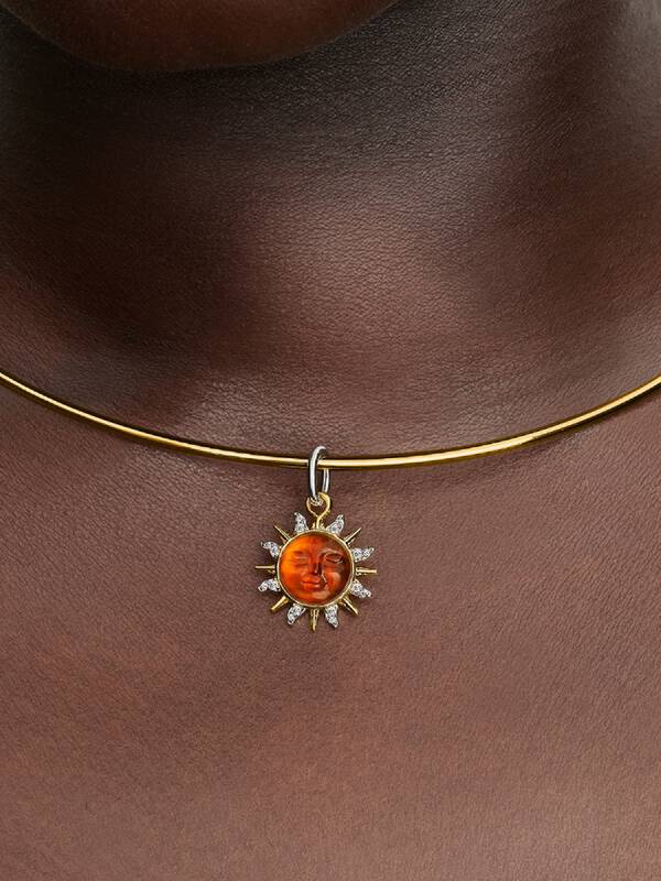 Pandora Wervelende Zon Tweekleurige Hangende Bedel bicolor zilver en goudverguld 764703C01