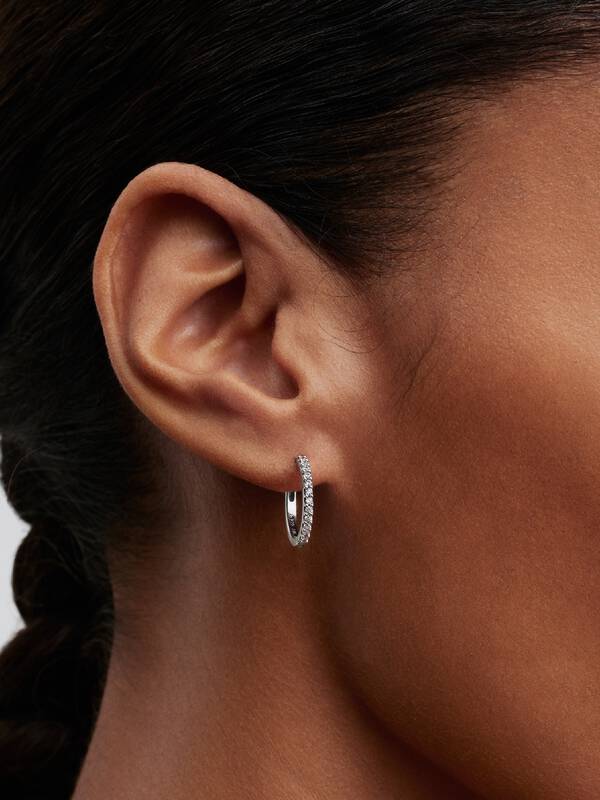 Pandora Sprankelende Mini Oorringen zilver 294649C01