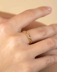 ZINZI Gold 14 karaat gouden ring met ovale schakels van 3mm breed ZGR368 - PansiteNederland.nl
