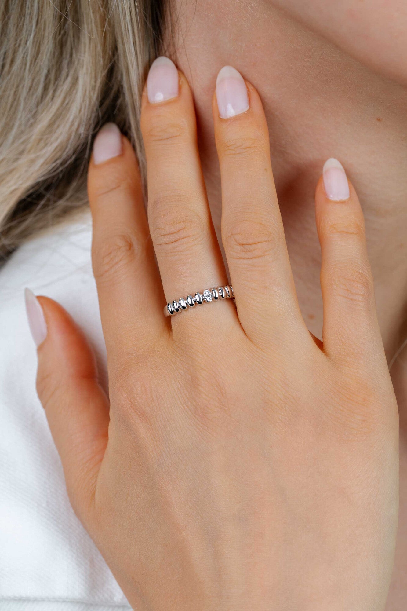 ZINZI Zilveren Ring met Witte Zirkonia ZIR2876