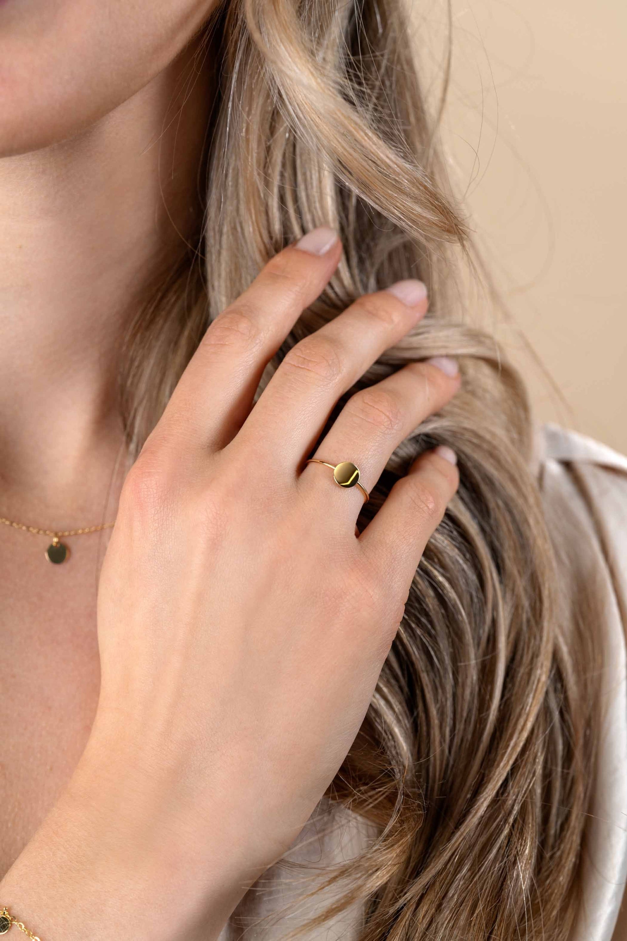 ZINZI Gold 14 karaat gouden ring glad rond ZGR215 - PansiteNederland.nl