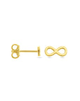 Zilver Verguld (Geel) Oorknoppen Infinity 1 Micron 2100676 - PansiteNederland.nl