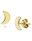 Zilver Verguld (Geel) Oorknoppen Maan 2100871 - PansiteNederland.nl