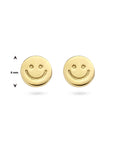 Zilver Verguld (Geel) Oorknoppen Smiley 1 Micron 2102048 - PansiteNederland.nl